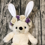 うさ耳つき♡ペット用カチューシャ♡パープル