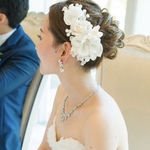 ウェディング ブライダル  花アクセサリー ヘッドドレス ウエディングヘア 結婚式 wedding LM115B
