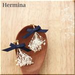 ≪Sサイズ≫かすみ草の花束ピアス☆白