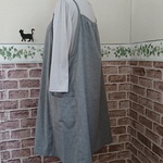*tomomaya様オーダー*綿のエプロンチュニック*グレー系*