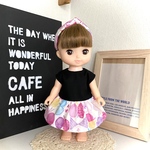ちょうちょリボンワンピース&ヘアバンドセット ＊メルちゃん ソランちゃんの服＊