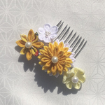 💛黄色のつまみ細工のかんざし(中)💛