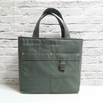 帆布のトートバッグ カーキグリーン