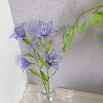 《枯れないお花》アメリカンフラワー　キキョウ