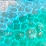 3色に変化する海水面