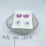 ✳︎ハートとおはな✳︎ピアス/イヤリング2セット