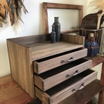 2段、3段ボックスにも入る『飾り棚付き3段引き出し』