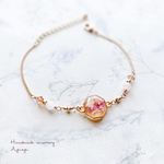   [SALE] ボタニカルブレスレット　誕生石一連 