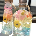 【再販】ひまわりと虹のハーバリウム🌈🌻円錐瓶