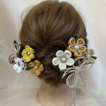 つまみ細工成人式和装髪飾り227