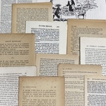 ☆50枚お洒落なアンティーク古書☆ 洋書　コラージュ　ラッピング 販促　撮影