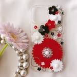 minminkunkun様専用ページ♡ ￥5900〜 各花色10色から・ラメ色選べます♡ 押し花スマホケース 全機種対応