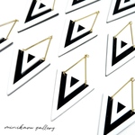 トライアングル(2pcs) Individual design plate charm
