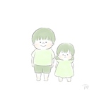 ワンカラー似顔絵