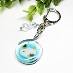 猫太郎飴(三毛猫)レジンキーホルダー