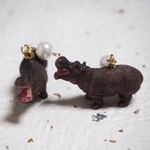 【動物シリーズ】カバのピアス