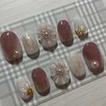 ネイルチップ　お花ネイル