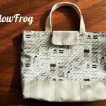 レッスンbag 文房具柄 ベージュ