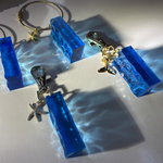 深海　海のかけら　水面キーホルダー　ラッピング無料