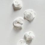 【4pcs white #52-4】フラワースモールパーツ