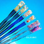 6【賑わいの宴】送料無料世界で1つだけのハーバリウムお箸お花パール