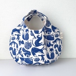 ぺったんこまるbag  ブルー