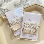 flower hairclip & lace hairclip set