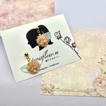 紙で作る 薄ピンク ミニ薔薇 イヤリング・ピアス【色違い有り】誕生日  プレゼント クリスマス バラ 春