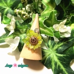  1点物です !《紫外線で色が変わる》向日葵 リング ✩セミオーダー