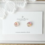 【SALE】小さなお花ピアス/イヤリング（ピンク）