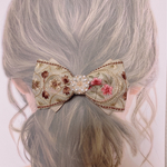 【ラス1再販ⅹ3】インド刺繍リボン✲*ﾟ バレッタ・ヘアクリップ