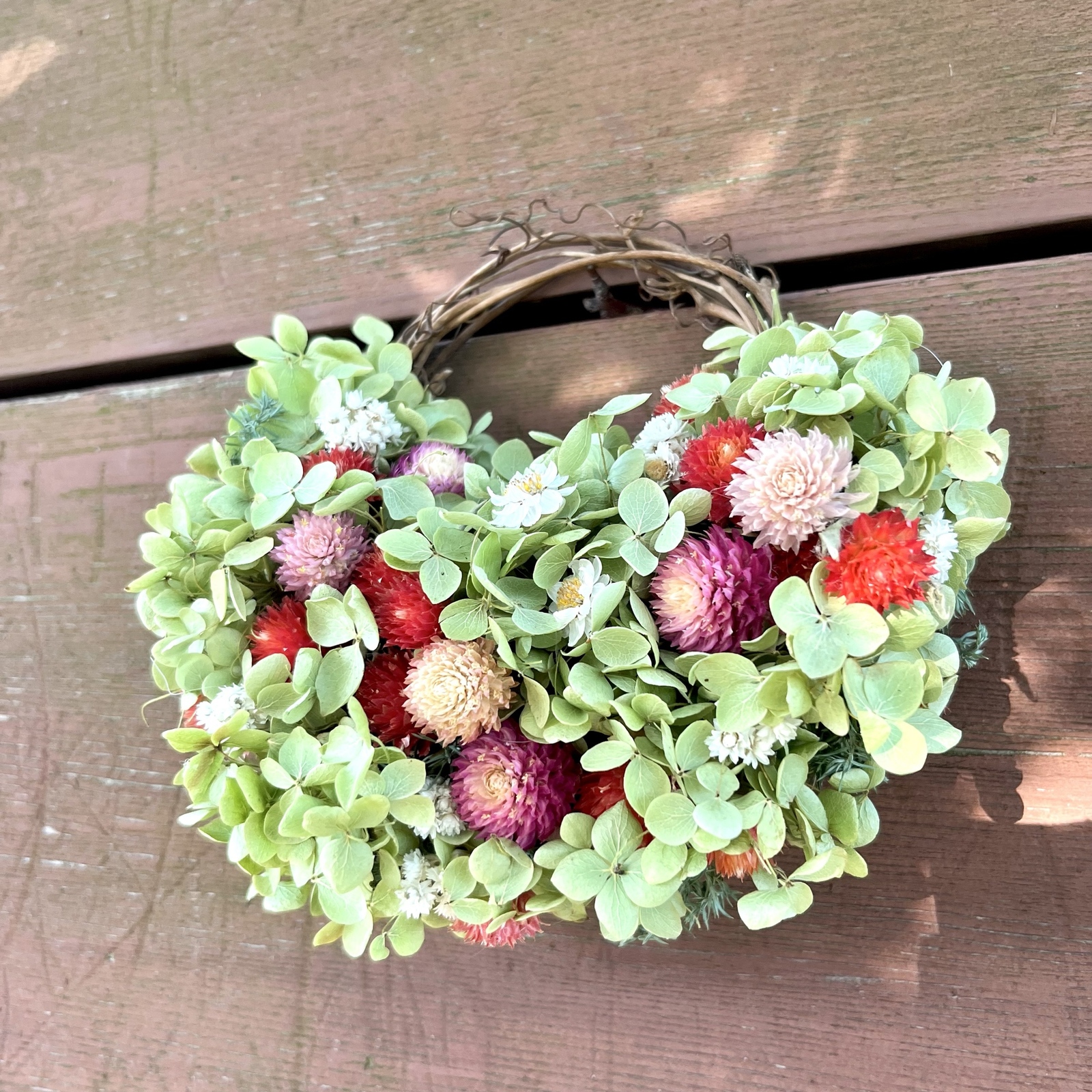 アナベル紫陽花　花畑リース アナベル紫陽花 花畑リース - naturalflowers | minne byGMO