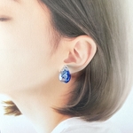 再販。シェルとくらげのピアス