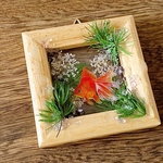 額縁金魚～レースフラワー