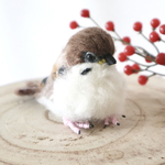 【スズメ】子スズメちゃん/すずめ　雀　野鳥　鳥　羊毛フェルト　インテリア