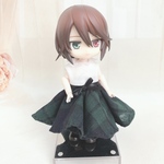 グリーンチェックワンピース【ねんどろいど/オビツ11】