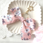 ファブリック花柄リボン🎀バックチャーム