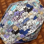 送料無料 涼感 大人大きめ 立体マスク 大臣 折り上げ 舟形 箱型 男女 猫