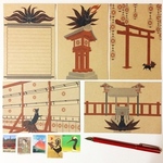 ★販売5回目★ 黒九尾の狐火 ポストカード５枚セット 稲荷神社 鳥居 日本 和  動物 御朱印 妖怪