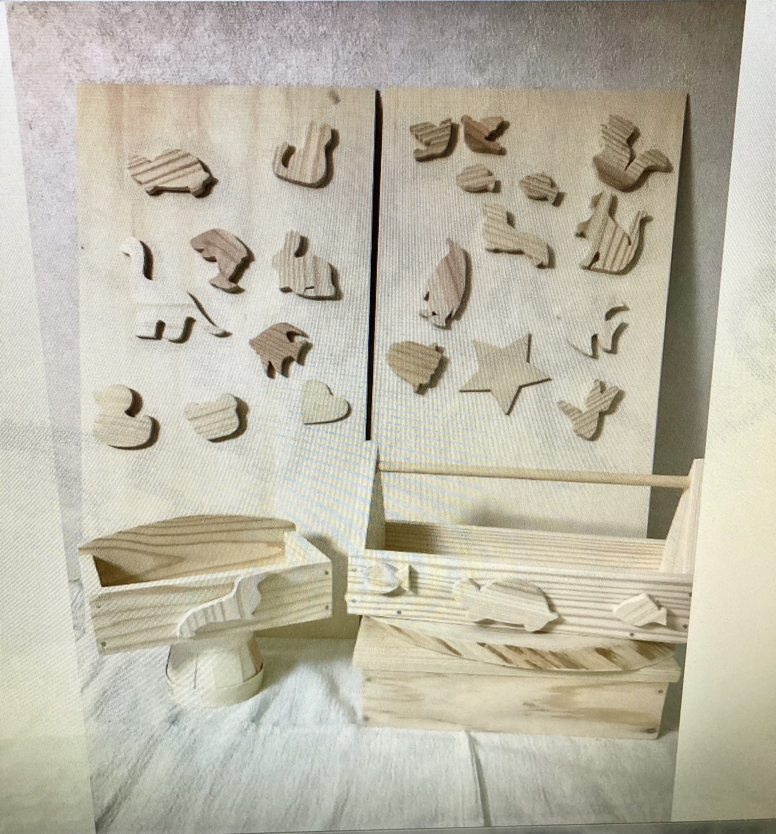 木工 工作キット【木製ラック】ミニパーツ付き 工作 木製雑貨