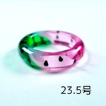 スイカさんの可愛いリング☆23.5号☆クリアカラーピンク