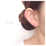 ＊再販2＊妖精の美しい涙＊swarovski  drop chain earring