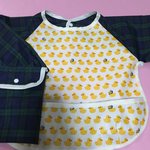 ☆オーダーメイド☆ ひよこ タータンチェック 袖付きエプロン