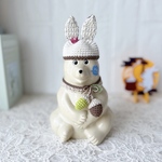 しろくま貯金箱 うさ耳どんぐりセット🐰