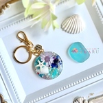 お花と貝殻のキーホルダー【アウトレット品】
