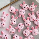 NO.129/デコパーツ うさぎ/6pcs