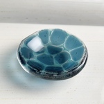 ディープブルーの豆皿