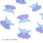 にゃんこUFO(4個入り) Individual design plate parts