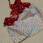 ≪お得セット≫体操着入れ＊巾着・コップ入れ袋＊あかドット×蝶々