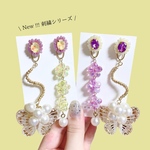 刺繍シリーズピアス【右】2way | melancholily